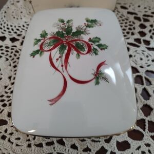 Vtg. Mikasa Palatial Gold Holly Dish